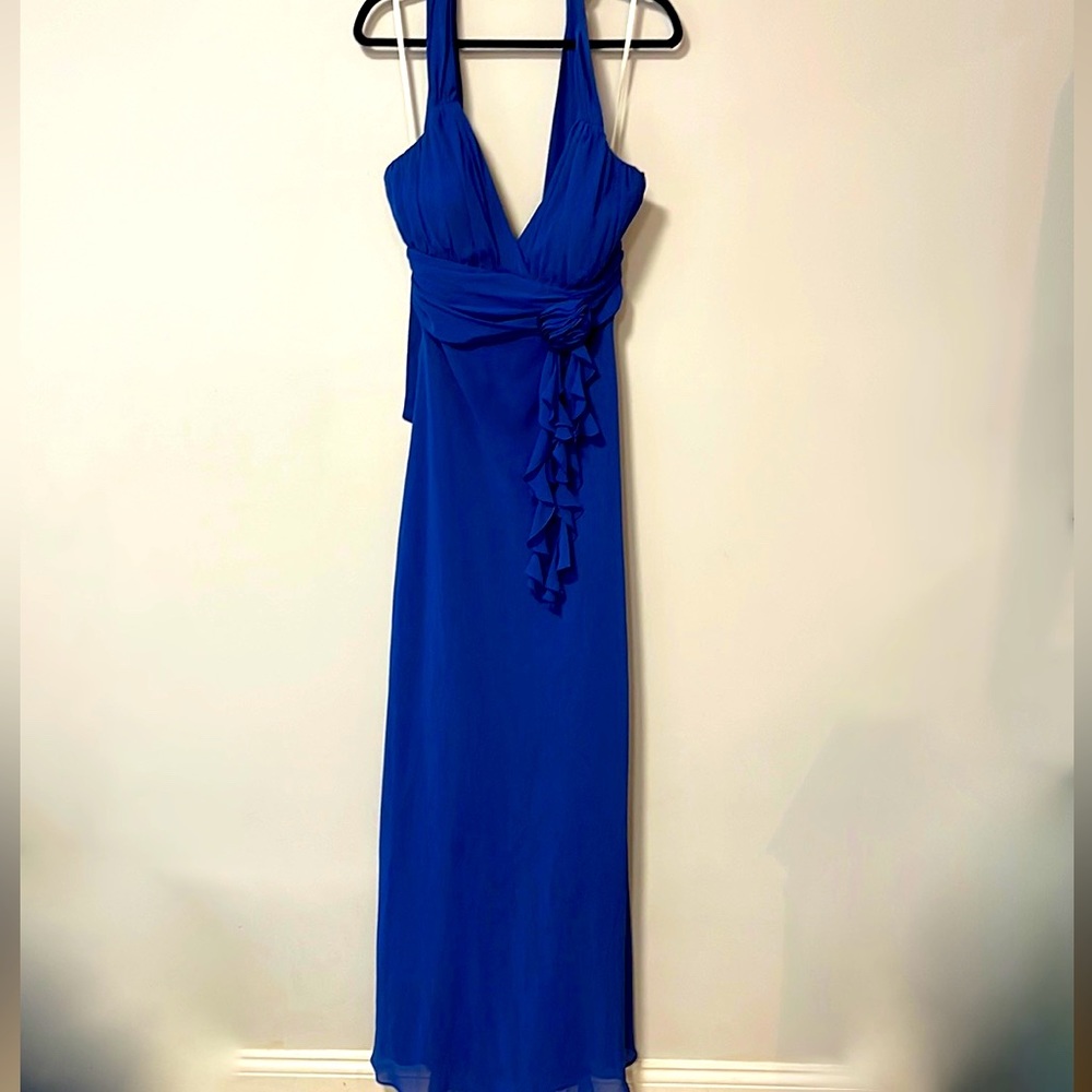 Gorgeous halter, floor length gown